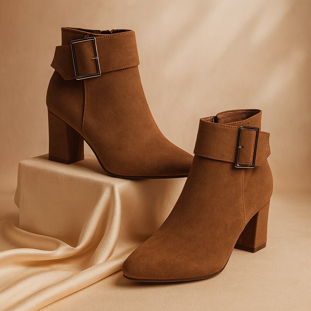 Alessia Suede Buckle Boot