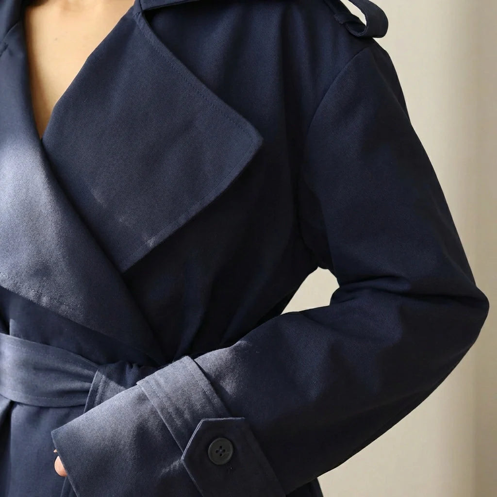 Varelle - Structured Belted Short Trench Coat